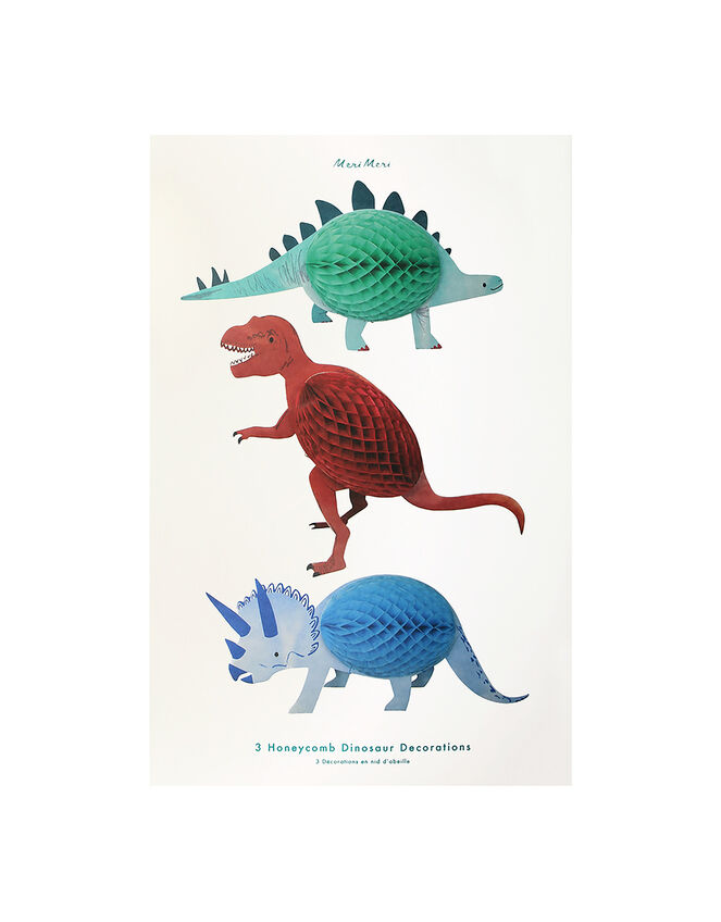 Meri Meri Dinosaur Honeycomb Decoration 3-Piece Kit, , large