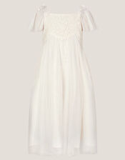 Starla Lace Tulle Dress, Ivory (IVORY), large