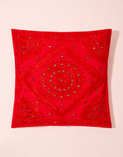 Mirrorwork Square Cushion, , large
