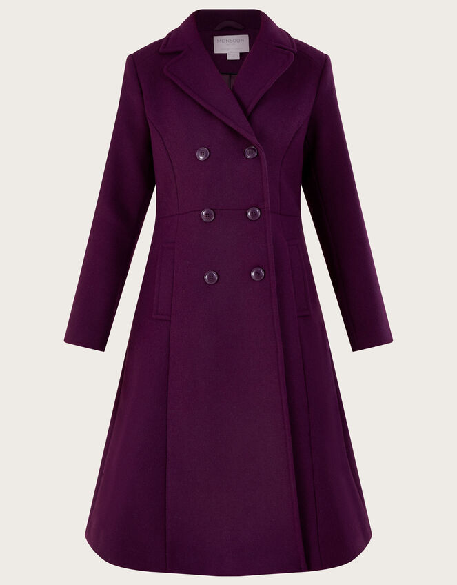 Danielle Skirted Coat, Red (BERRY), large