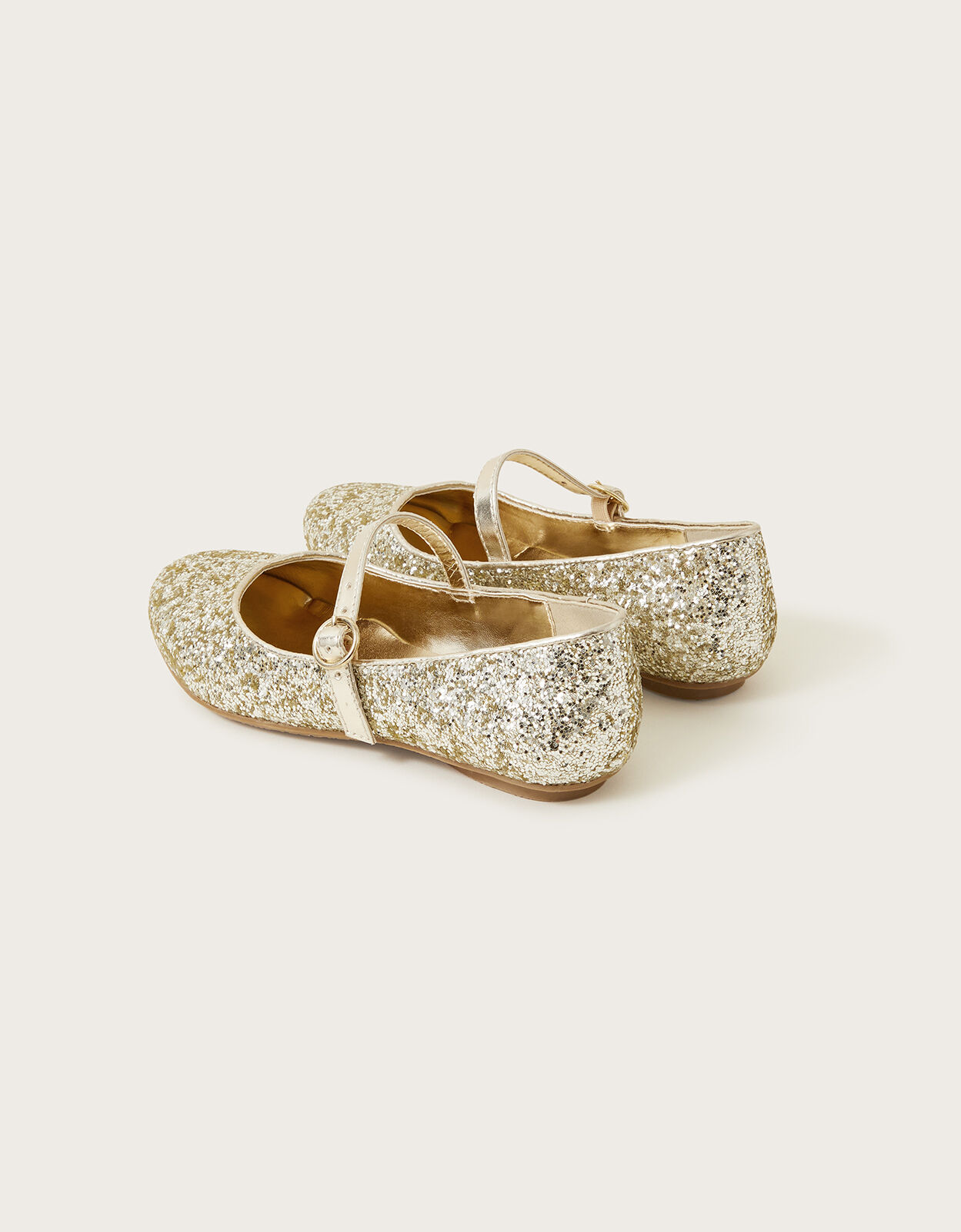 Stardust Ballerina Flats Gold Girls Flat Shoes Monsoon Global