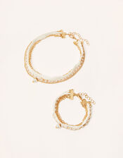 Layered Lacey Choker and Bracelet Set, , large