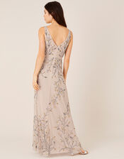 Malika Sleeveless Maxi Dress, Nude (NUDE), large