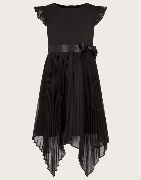 Rubina Pleat Dress Black, Black (BLACK), large