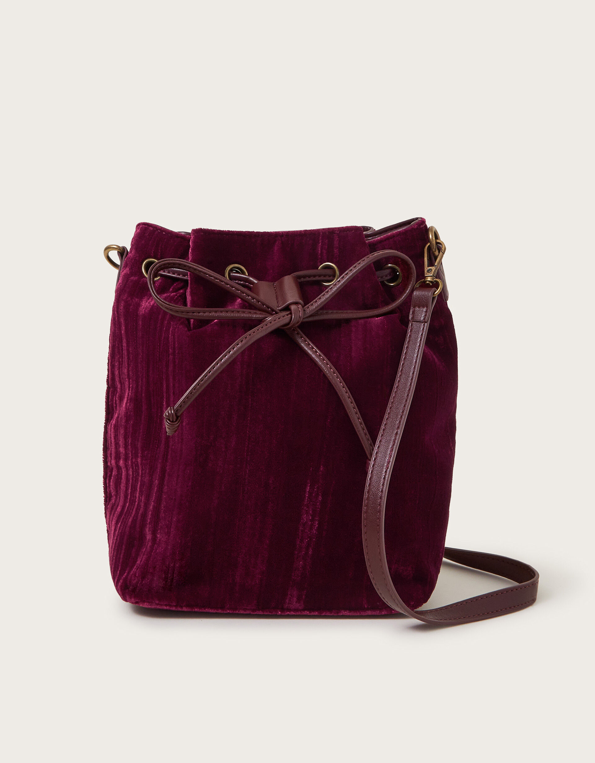 Velvet bucket bag outlet