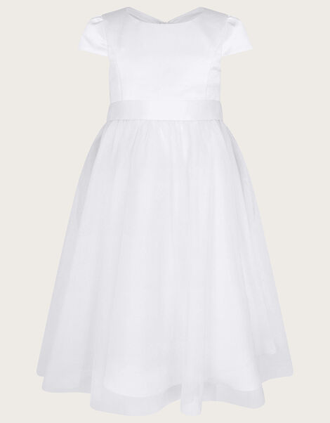 Tulle Bridesmaid Dress White, White (WHITE), large