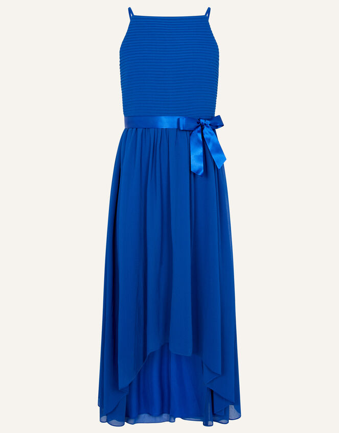 Polly Pin Tuck Prom Dress, Blue (BLUE), large