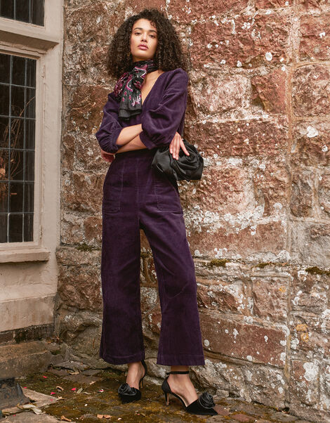 Gia Cord Jumpsuit, Purple (PURPLE), large
