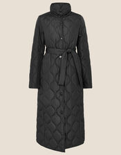 Orla Padded Coat in Recycled Polyester, Black (BLACK), large