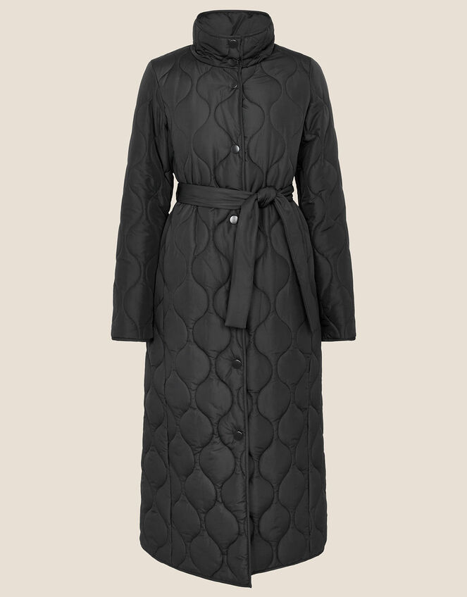 Orla Padded Coat in Recycled Polyester, Black (BLACK), large