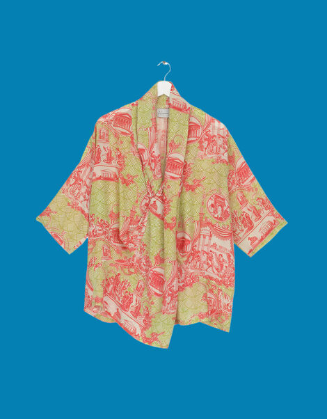 One Hundred Stars Ancient Columns Print Rachel Blouse Pink, Pink (PINK), large