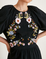 Margot Tea Dress, Black (BLACK), large