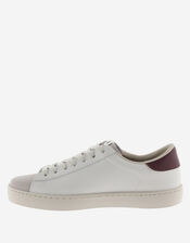 Victoria Berlin Leather & Suede Trainers, Red (BURGUNDY), large