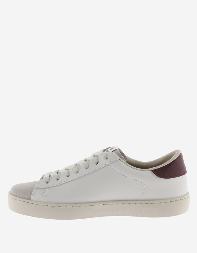 Victoria Berlin Leather & Suede Trainers, Red (BURGUNDY), large