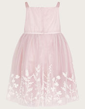 Baby Meadow Border Tulle Dress, Pink (PINK), large