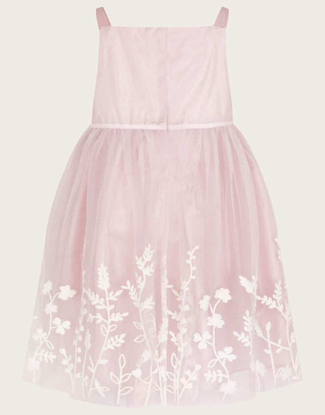 Baby Meadow Border Tulle Dress, Pink (PINK), large