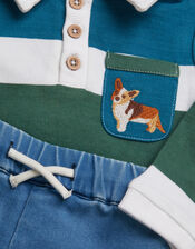 Baby Digby Polo & Jogger Set, Blue (NAVY), large