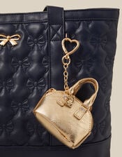 Mini Bag Charm, Gold (GOLD), large