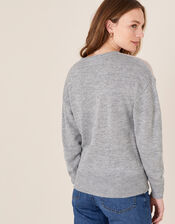 Colour-Block Jumper, Grey (GREY), large