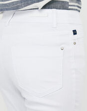 Idabella Cropped Jeans with Organic Cotton, White (WHITE), large