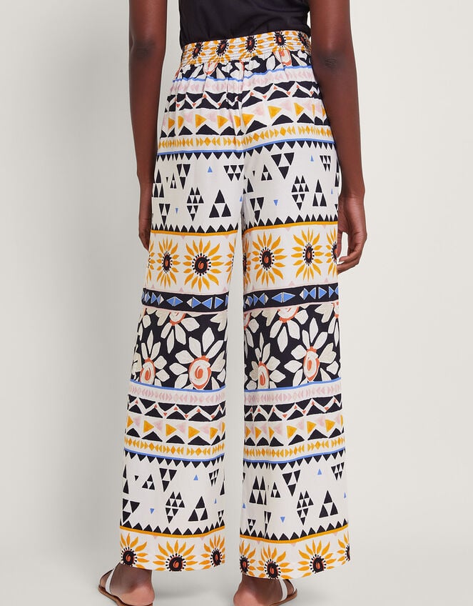 Corey Print Trousers, Ivory (IVORY), large