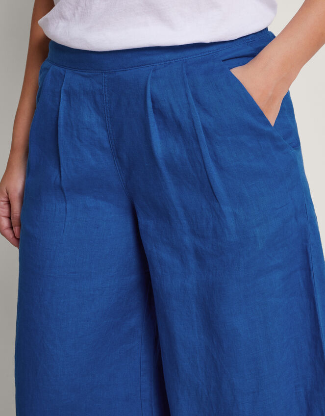 Solene Wide Leg Trousers, Blue (COBALT), large