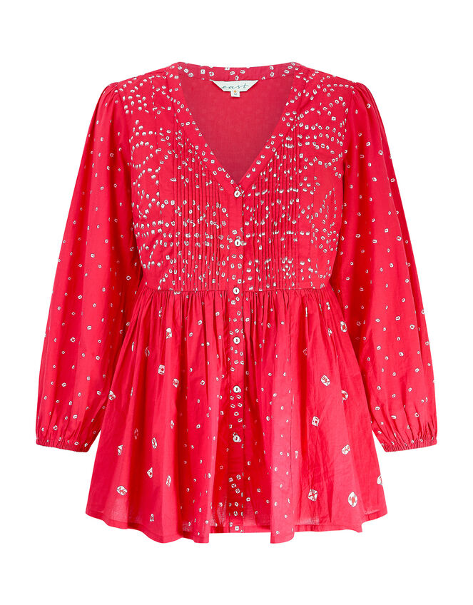 East Nova Bandhani Print Top, Red (RED), large