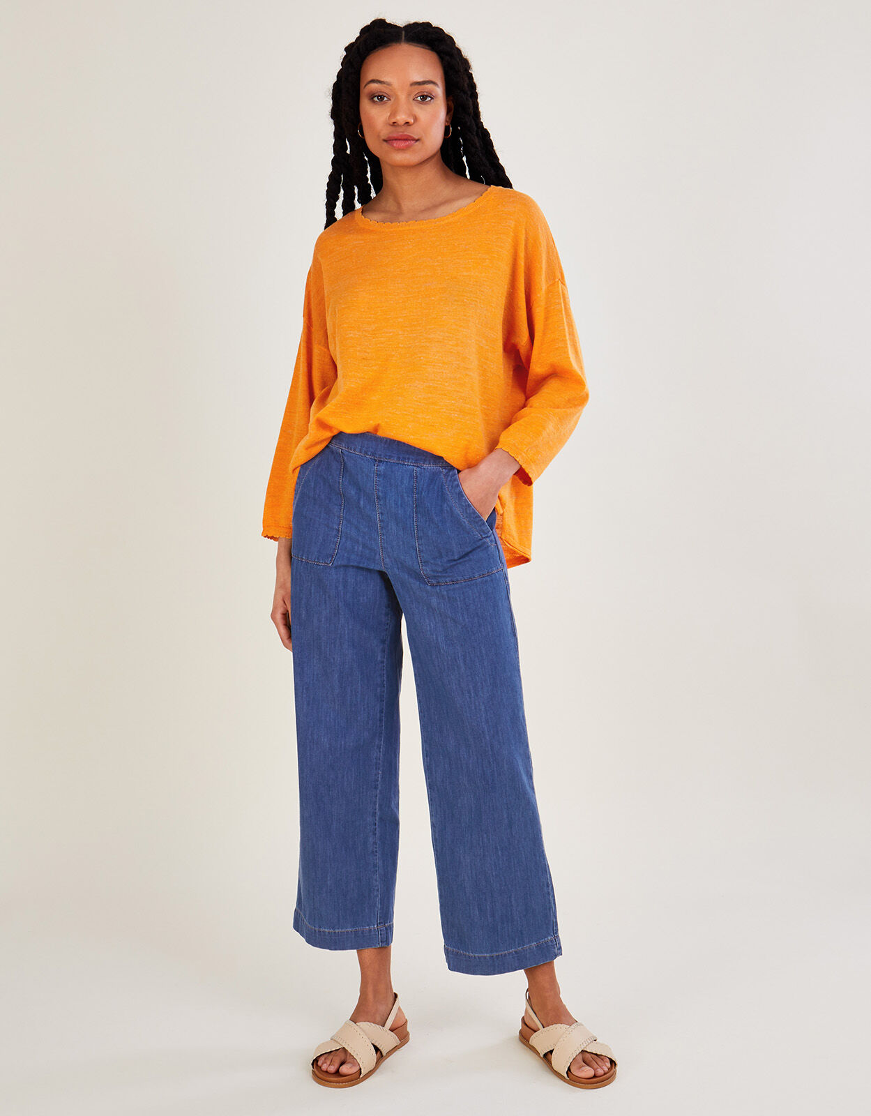 Monsoon linen deals jumper