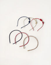 Bow Sparkle Headband Multipack, , large