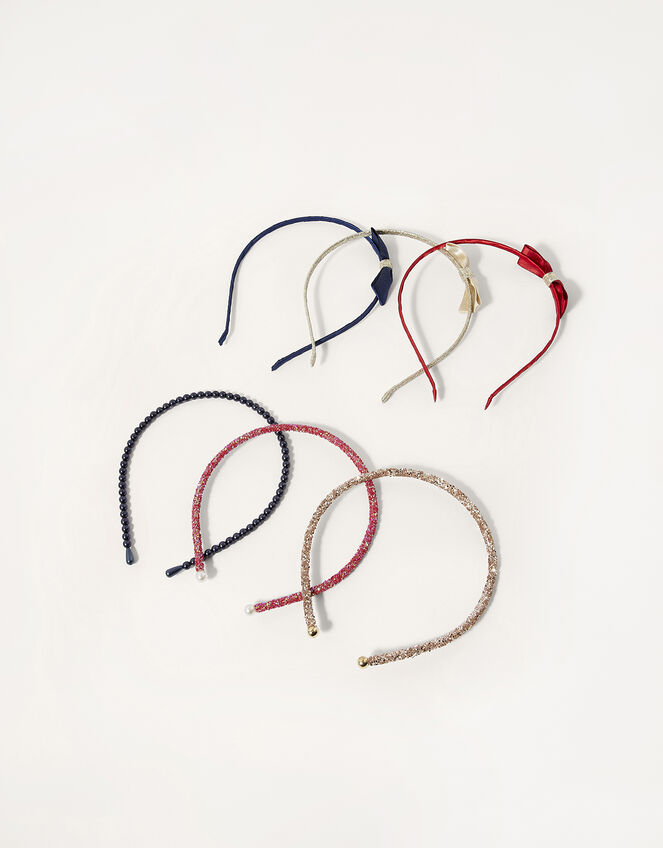 Bow Sparkle Headband Multipack, , large