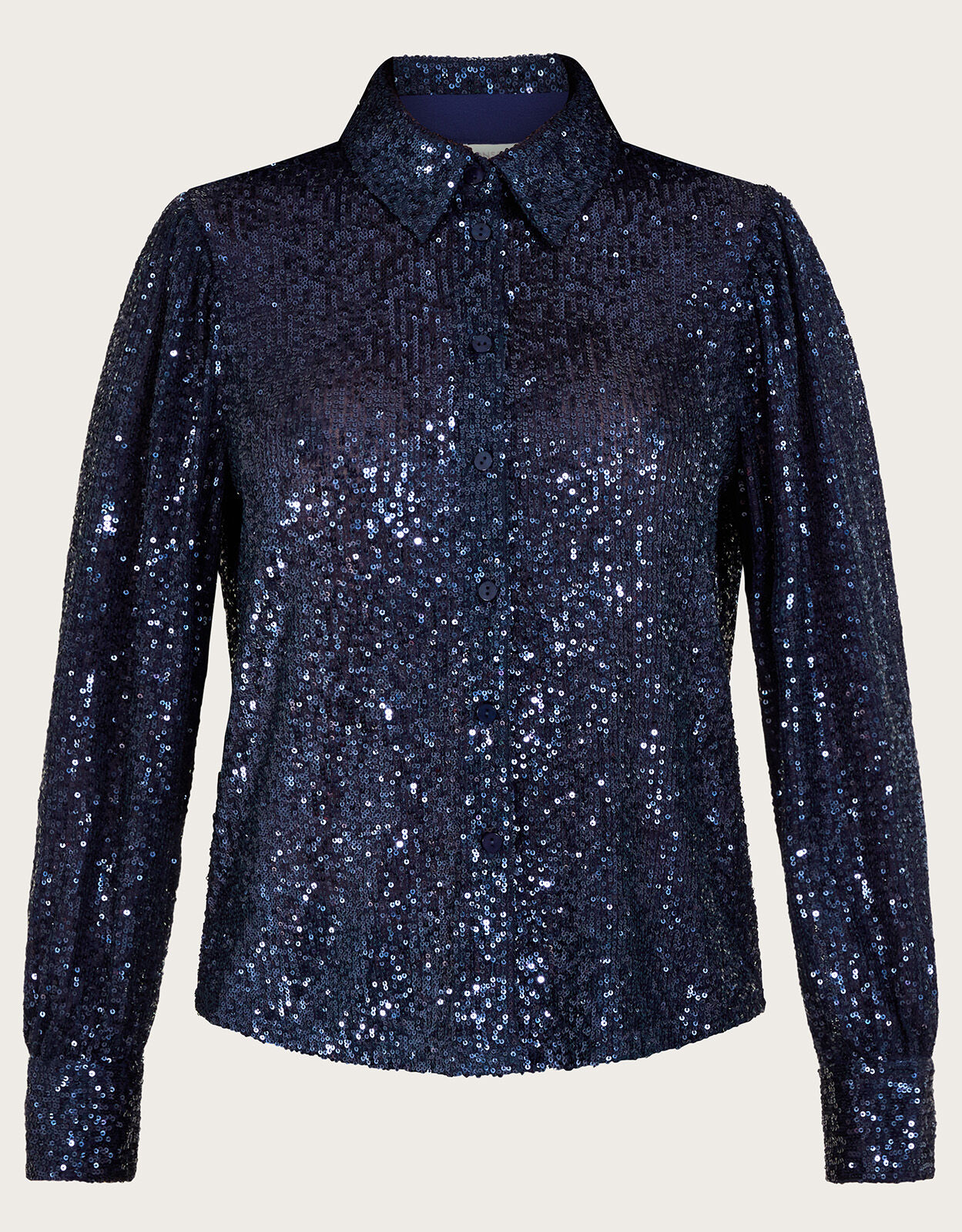 Navy blue sequin on sale top