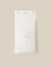 2-Pack 30 Denier Sheer Tights, White (WHITE), large