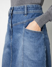 Anisa Denim Mini Skirt, Blue (DENIM BLUE), large