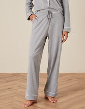 Plain Jersey Pyjama Bottoms, Grey (GREY), large