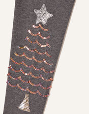 Christmas Tree Leggings, Grey (CHARCOAL), large