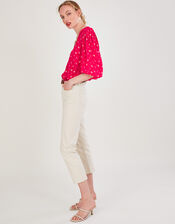Dani Print Top with LENZING™ ECOVERO™ , Red (RED), large