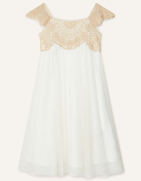 Estella Embroidered Dress , Gold (GOLD), large