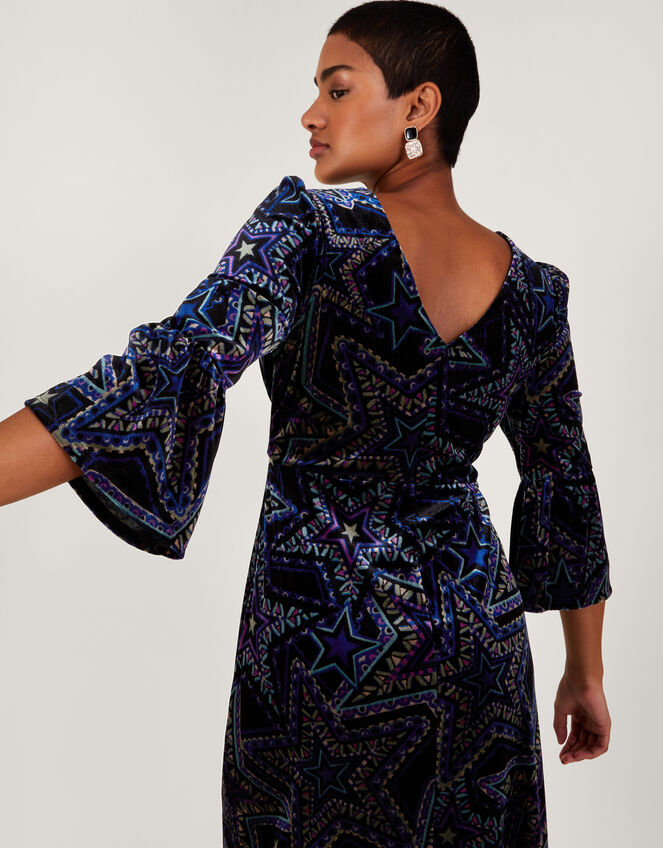 Serenity Velvet Dress, Black (BLACK), large