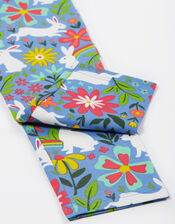 Frugi Libby Printed Leggings, Blue (BLUE), large
