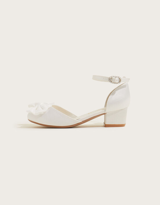 Communion Bow Two-Part Heels, White (WHITE), large