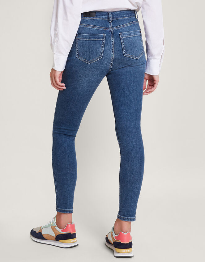 Iris Regular-Length Skinny Jeans, Blue (DENIM BLUE), large