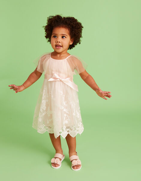 Baby May Butterfly Lace Dress, Pink (PINK), large