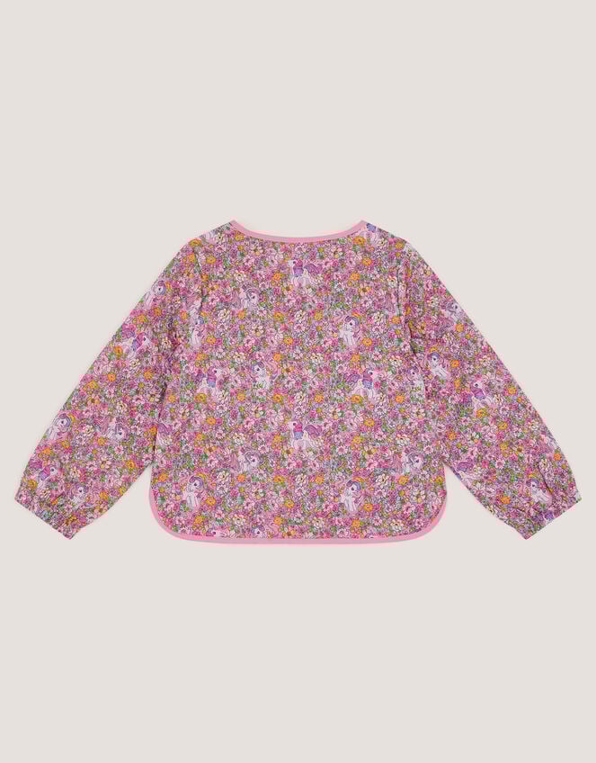 Monsoon x My Little Pony Floral Quilted Jacket, Multi (MULTI), large