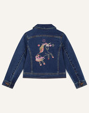 Unicorn Denim Jacket, Blue (BLUE), large