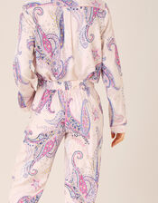 Paisley Print Pyjama Shirt, Pink (PINK), large