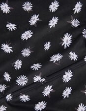 Daisy Cut-Out Halter Swimsuit, Black (BLACK), large