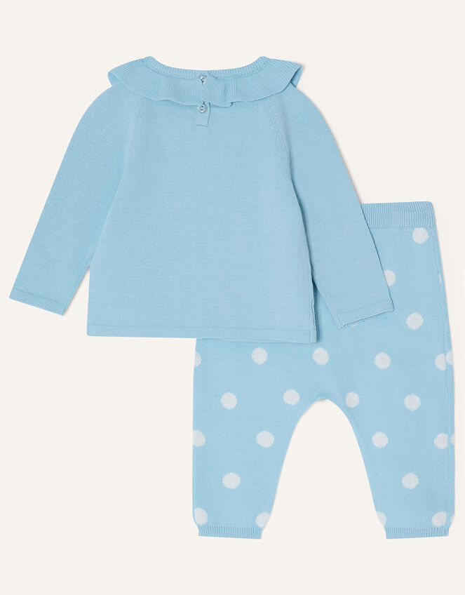 Newborn Knitted Swan Set, Blue (BLUE), large