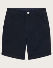Chino Easy Fastening Shorts, Blue (NAVY), large