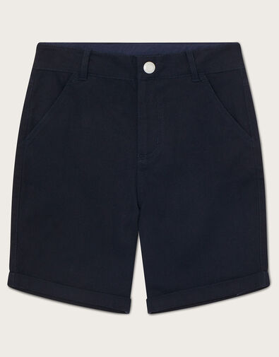 Chino Easy Fastening Shorts, Blue (NAVY), large