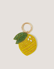 Beaded Lemon Bag Charm, , large